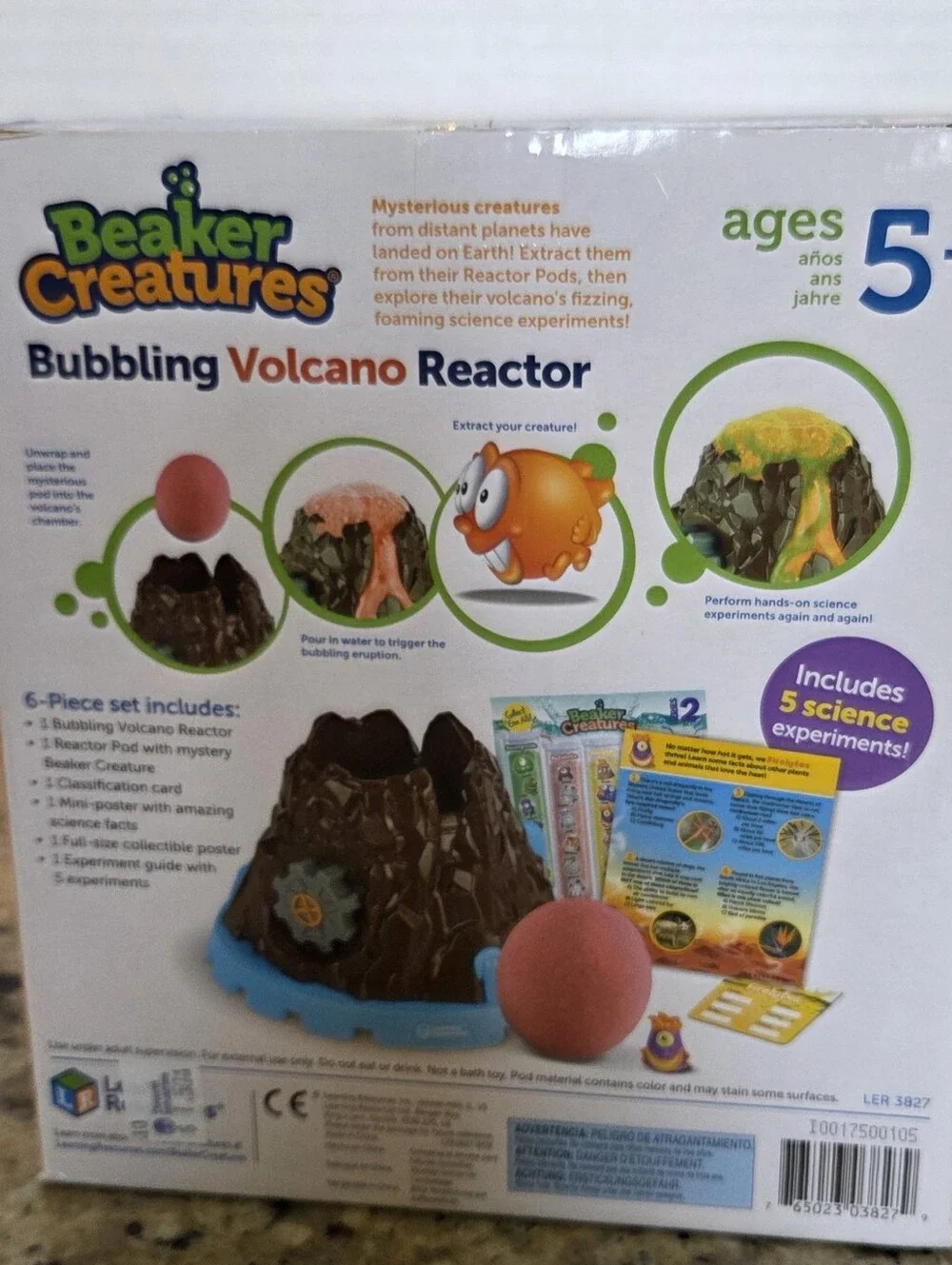 Learning Resources Beaker Creatures Bubbling Volcano Reactor Ages 5+ NEW STEM